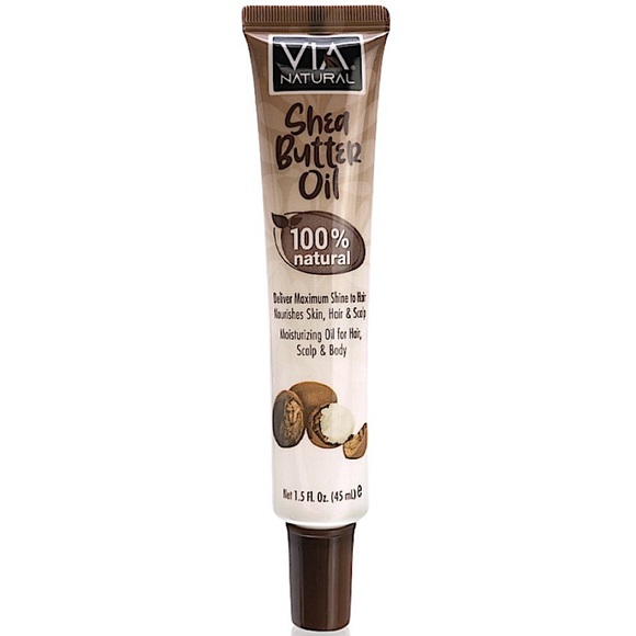 3/$10 Via Natural Shea Butter Moisturizing Oil for Hair, Scalp and Body 1.5oz - Picture 1 of 1
